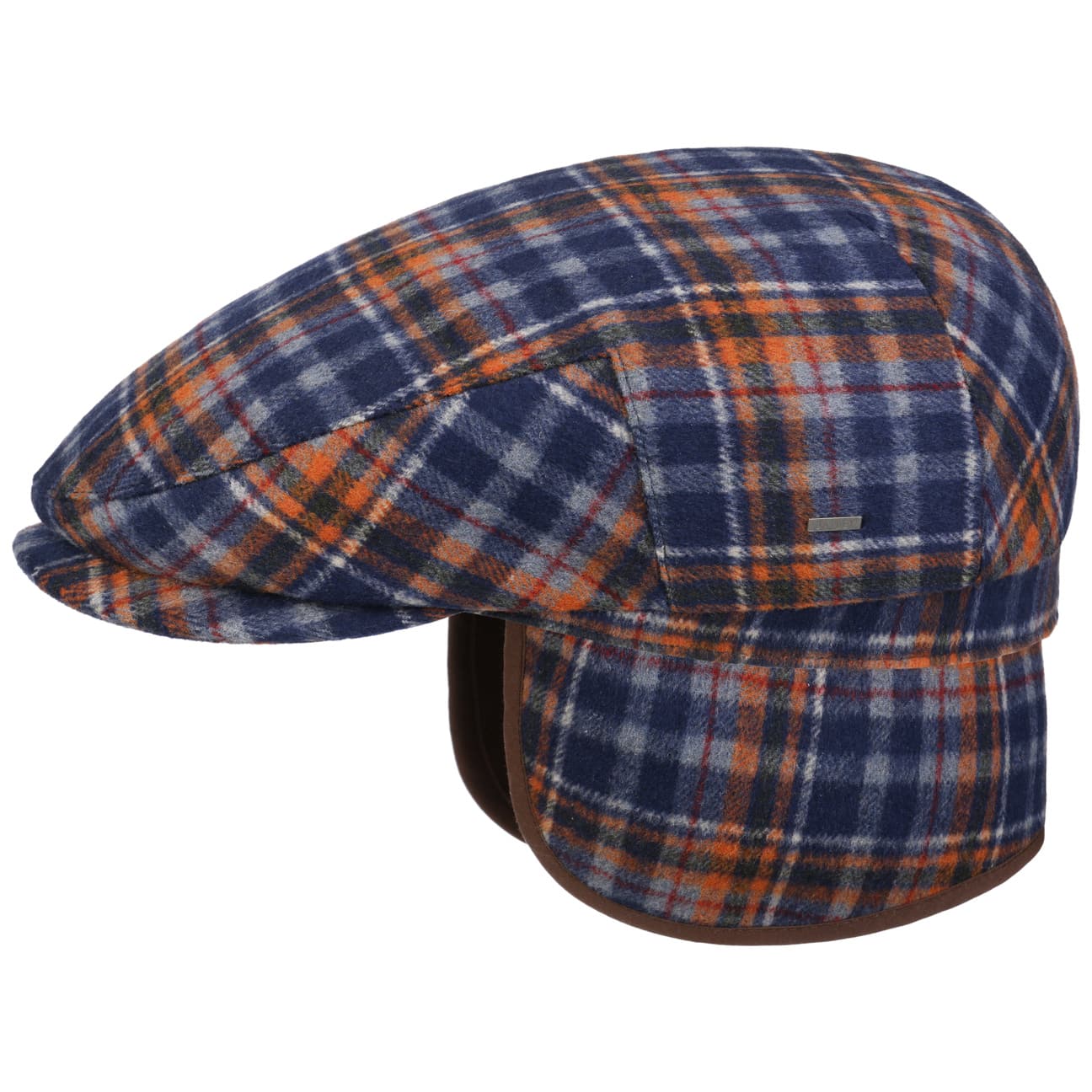 Bailey 1922 Men's Wool Flat Cap with Ear Flaps - Winter Warm Hat for Outdoor Activities, Hunting & Casual Wear