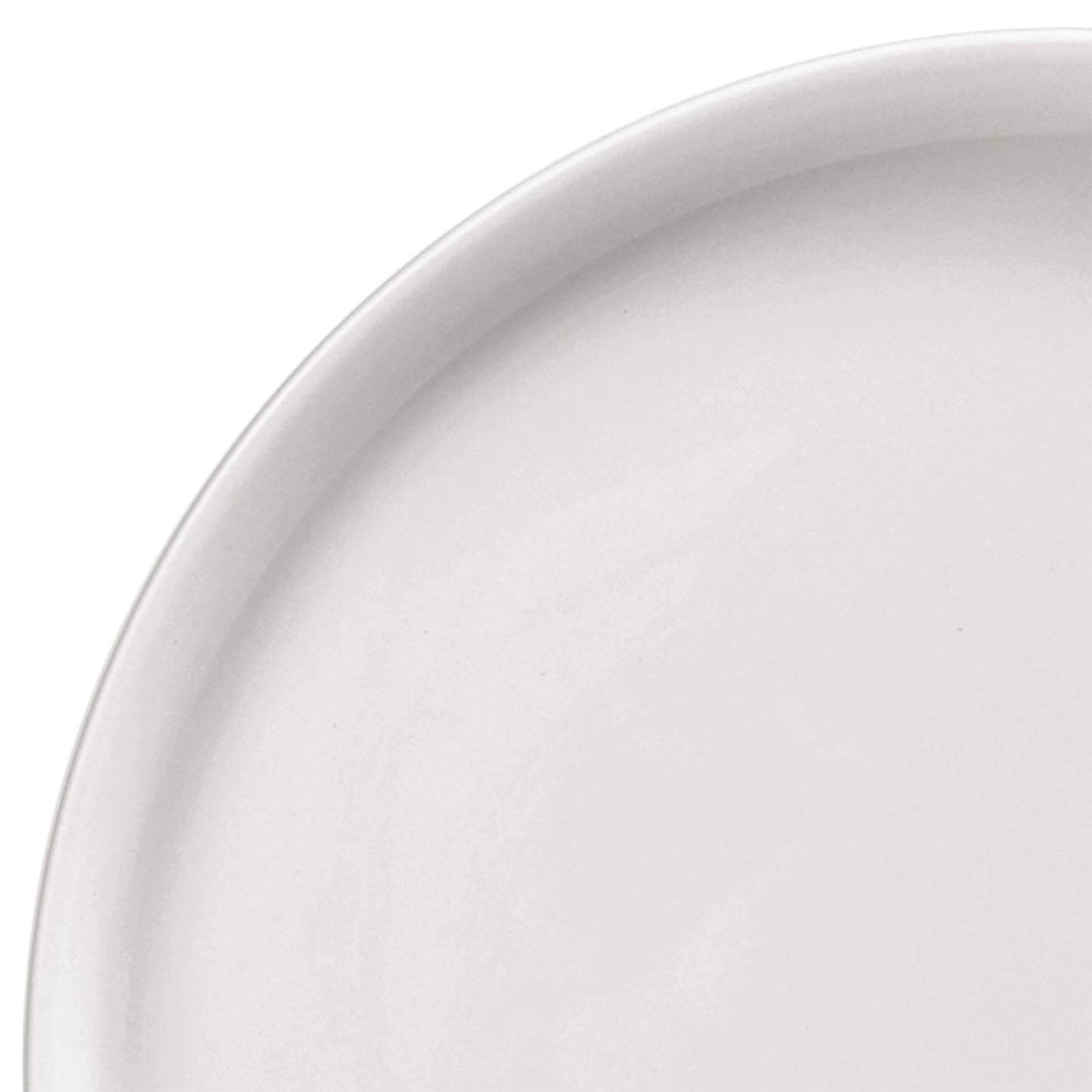 Mikasa Samantha 16-Piece Chip-Resistant Dinnerware Set - Service for 4, White Porcelain Plates & Bowls - Includes 4 Pasta Bowls (8-inch) - Durable Everyday Dinnerware for Family Meals, Entertaining & Restaurant-Style Dining