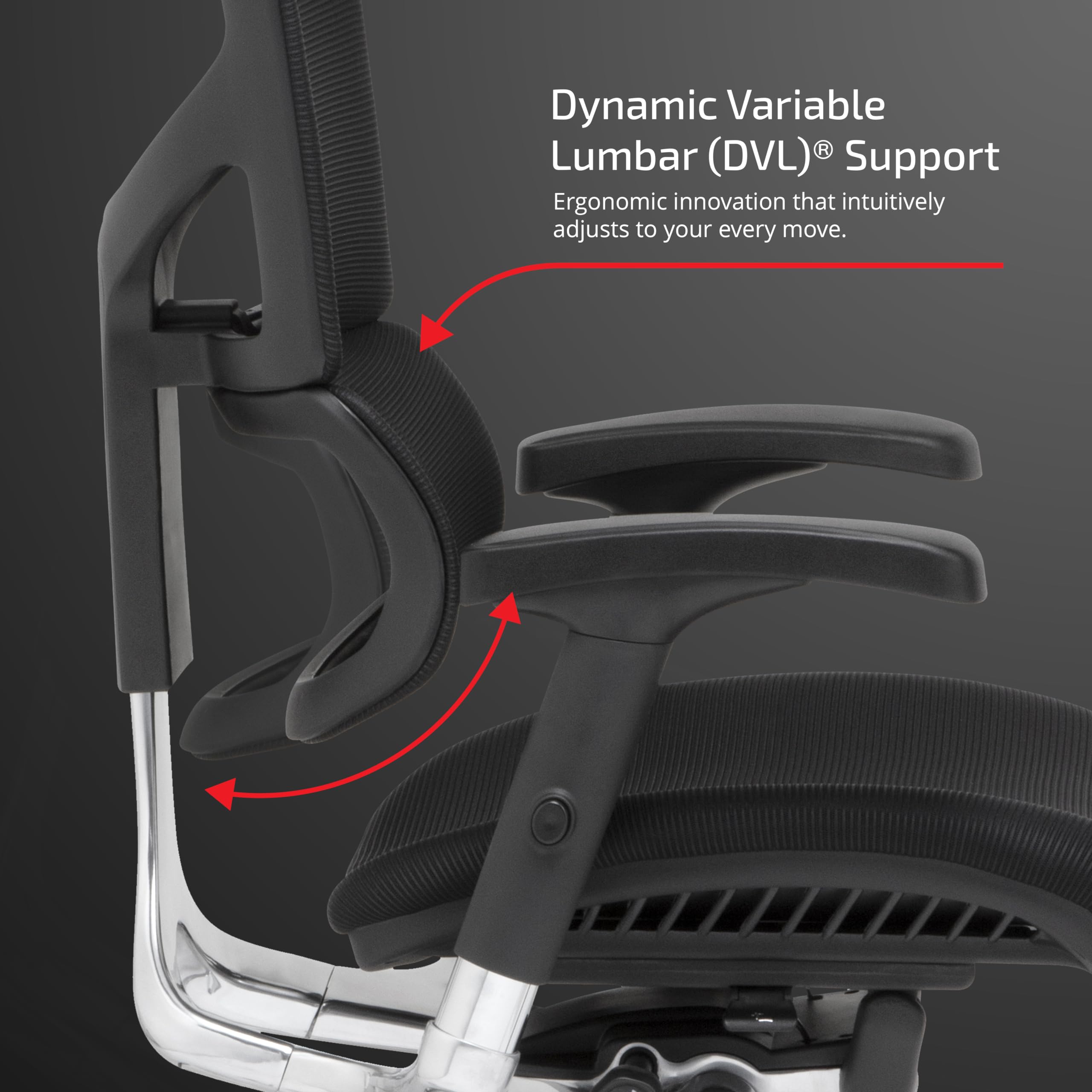 Premium X-Chair X3 Ergonomic Office Chair with Headrest - Black A.T.R. Fabric, Dynamic Lumbar Support & Floating Recline Technology - Highly Adjustable Executive Desk Chair for Home Office, Gaming & Workspace Comfort