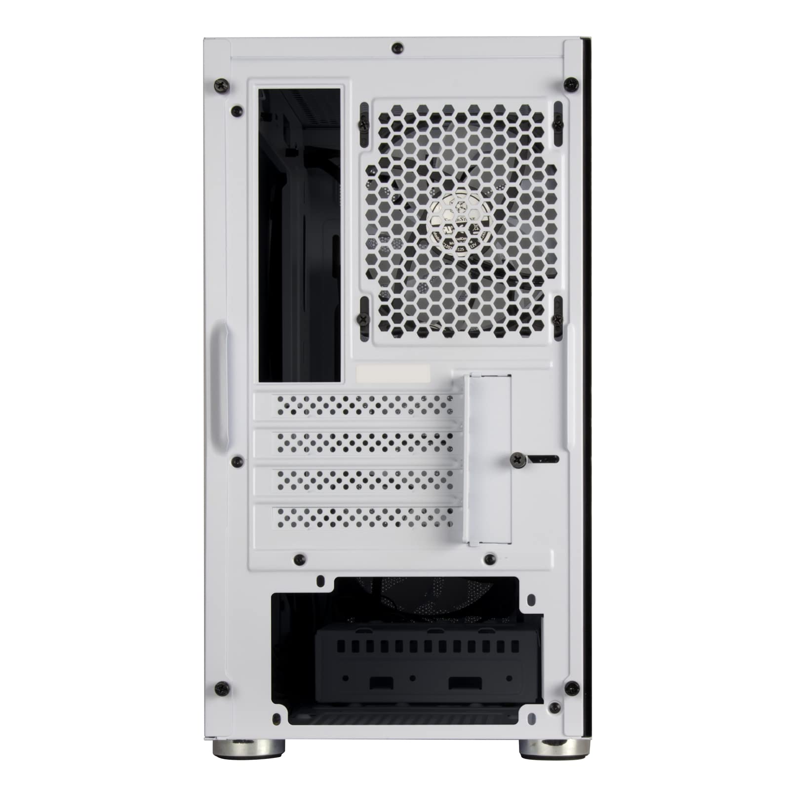 SilverStone Technology FARA H1M PRO White Micro-ATX Tower PC Case with Tempered Glass Side Panel & 3 ARGB Fans - Compact Gaming Case for High-Airflow Builds, Perfect for Esports & Streaming Setups (SST-FAH1MW-PRO)