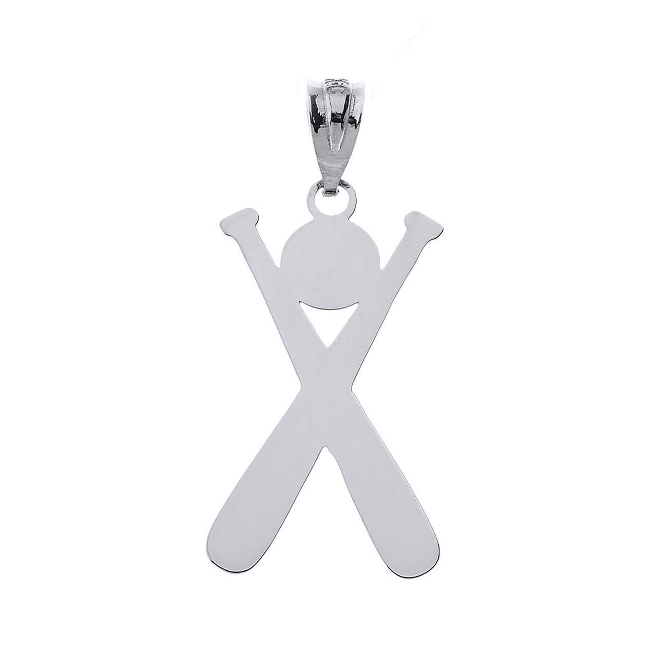 Custom Sterling Silver Baseball & Bat Cross Necklace - Personalized with Name & Number - Perfect Gift for Baseball Players & Fans