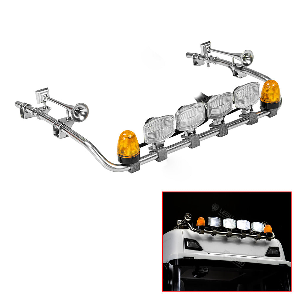 LESU Overhead Light Cab Roof LED Lamp for 1/14 770S RC Tractor Remote Controlled Truck Simulation Car Model Spare Parts - DIY Upgrade for Realistic RC Construction Vehicle Scenes