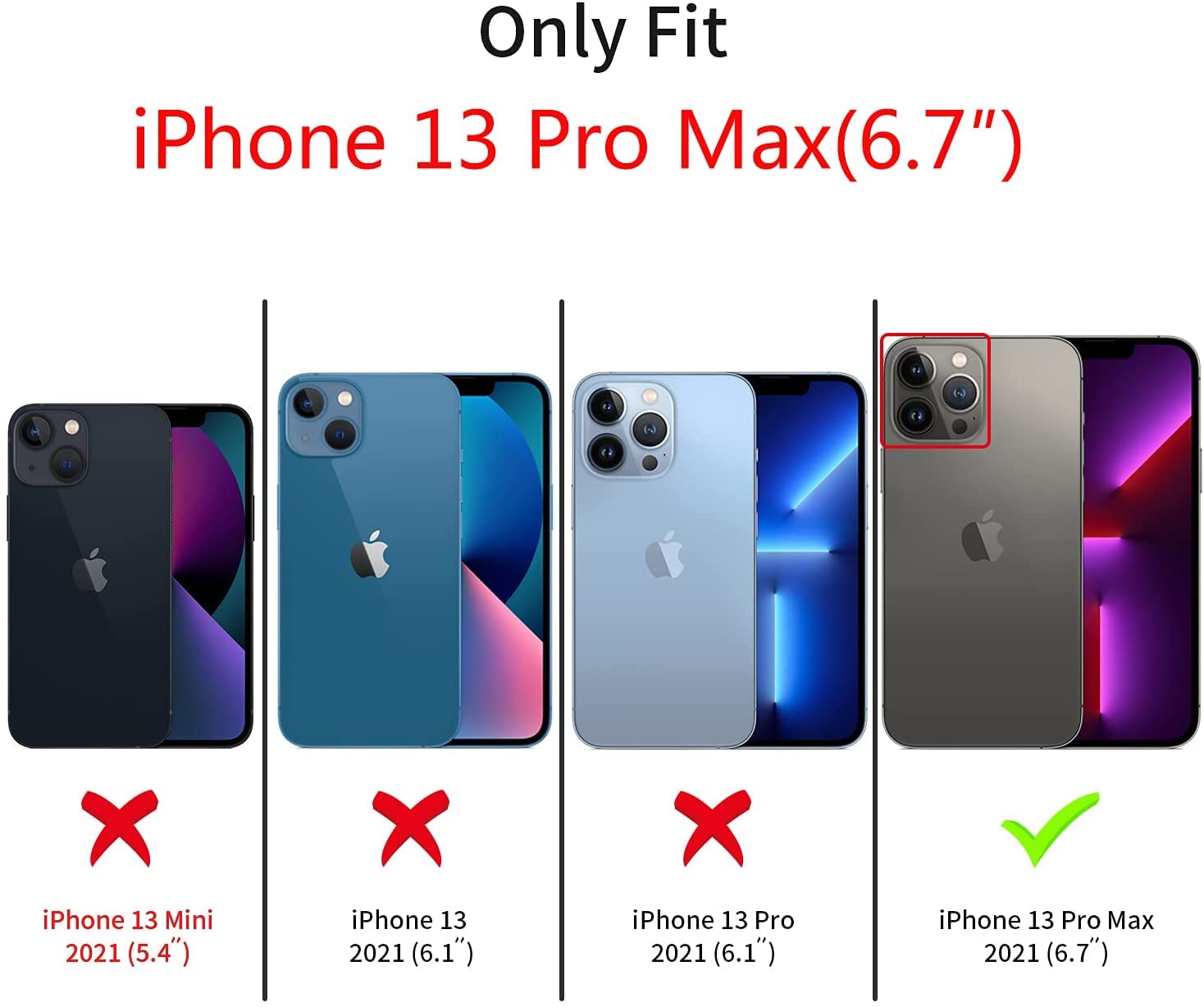 Siduater Shockproof iPhone 13 Pro Max Case 6.7 Inch - Clear TPU Protective Cover with Adjustable Wrist Strap, Kickstand & Rugged Bumper - Perfect for Outdoor Activities, Gym Workouts & Daily Protection (Green)