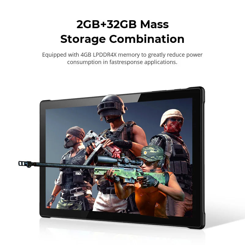 Android 10 Tablet with Dual Camera - 10.1 Inch HD Touchscreen, 64GB Storage, WiFi & Bluetooth - Perfect for Online Learning, Video Calls & Entertainment