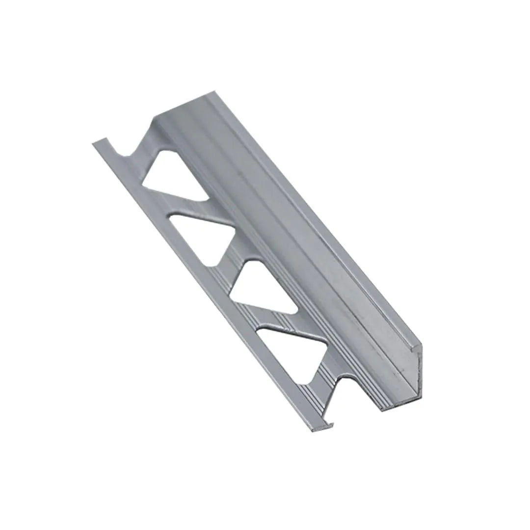 5/16 Inch Aluminum Tile Edge Trim in Silver Chrome - Perfect for Bathroom, Kitchen, and Shower Tile Installation
