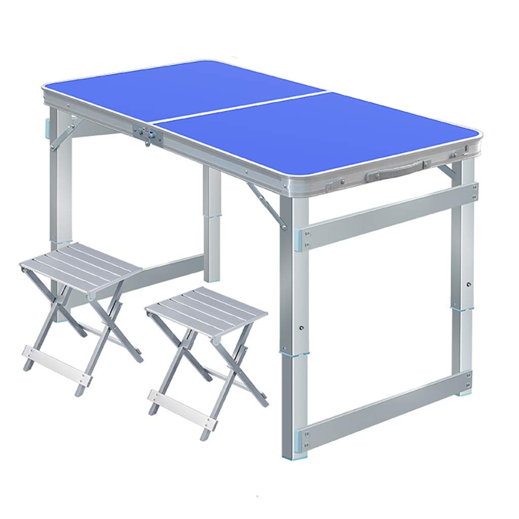 Portable Folding Table and 2 Chairs Set - Lightweight Outdoor Picnic, Camping, Patio Dining & Home Office Study Desk (Color: Brown) - Perfect for Backyard BBQs, Beach Trips, Tailgating & Small Space Living