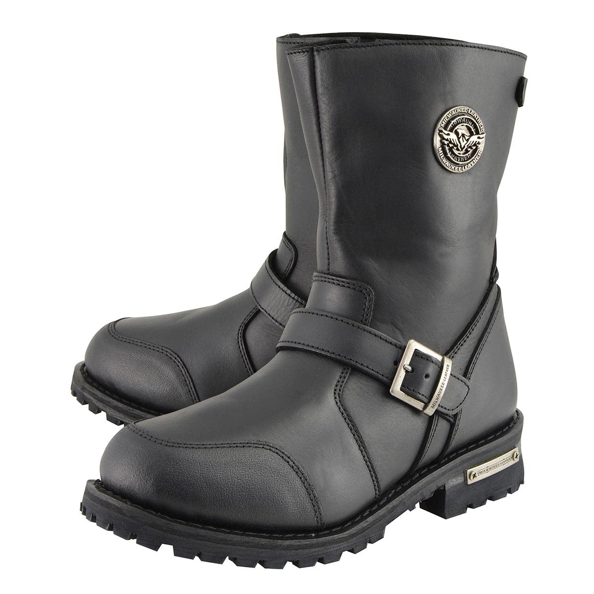 Milwaukee Leather Men's Premium Classic Engineer Motorcycle Boots - Durable Leather Riding Boots for Men - Perfect for Motorcycle Enthusiasts & Long-Distance Rides