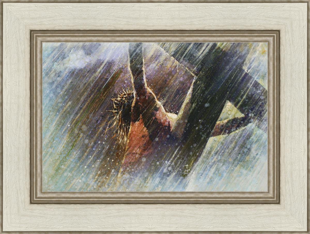 Yongsung Kim Crucifixion Painting - Religious Wall Art for Home & Church Decor - Perfect for Prayer Rooms, Christian Gifts, and Spiritual Spaces