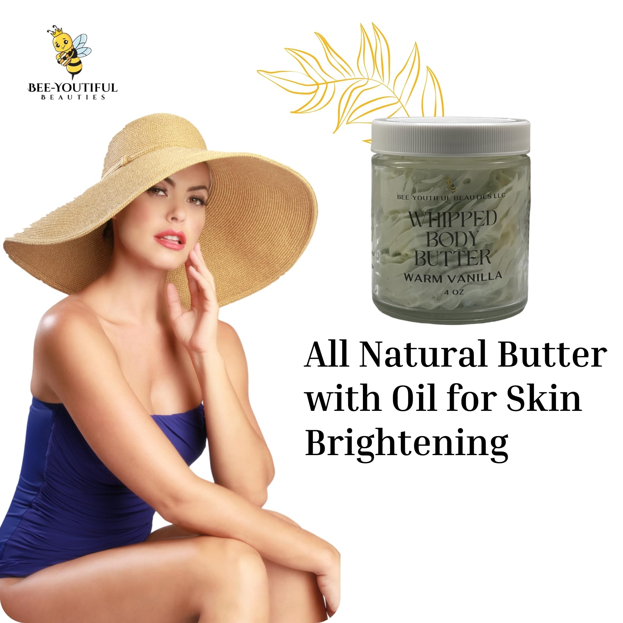 Whipped Shea & Beeswax Body Butter - Ultra Hydrating Moisturizer with Shea Butter, Mango Butter, Cocoa Butter & Beeswax for Deep Nourishment - 4oz Warm Vanilla Scent - Perfect for Dry Skin Care & Daily Moisturizing Routine