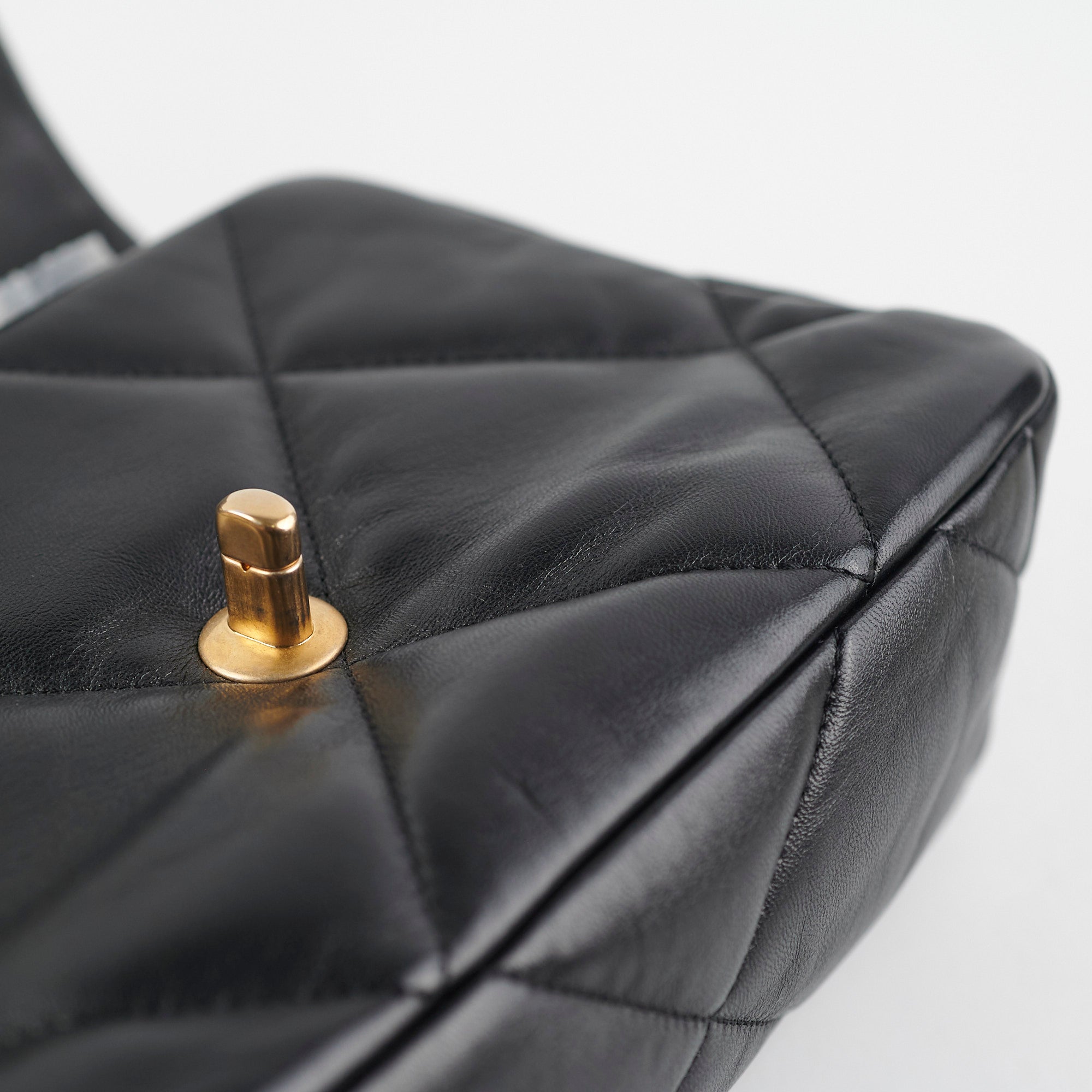 Chanel 19 Small Black Flap Bag - Luxury Quilted Leather Shoulder Bag for Women | Perfect for Evening Events, Date Nights & Special Occasions