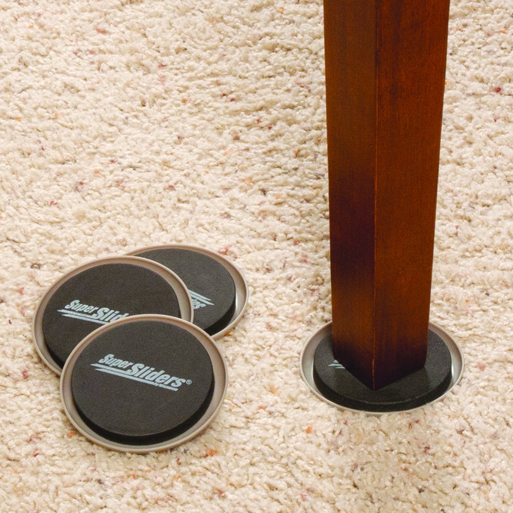 Super Sliders Assorted Reusable Furniture Sliders - 16 Pack Beige | Easy Move Heavy Furniture Protectors for Hardwood Floors & Carpets | Perfect for Home, Office & Apartment Moving