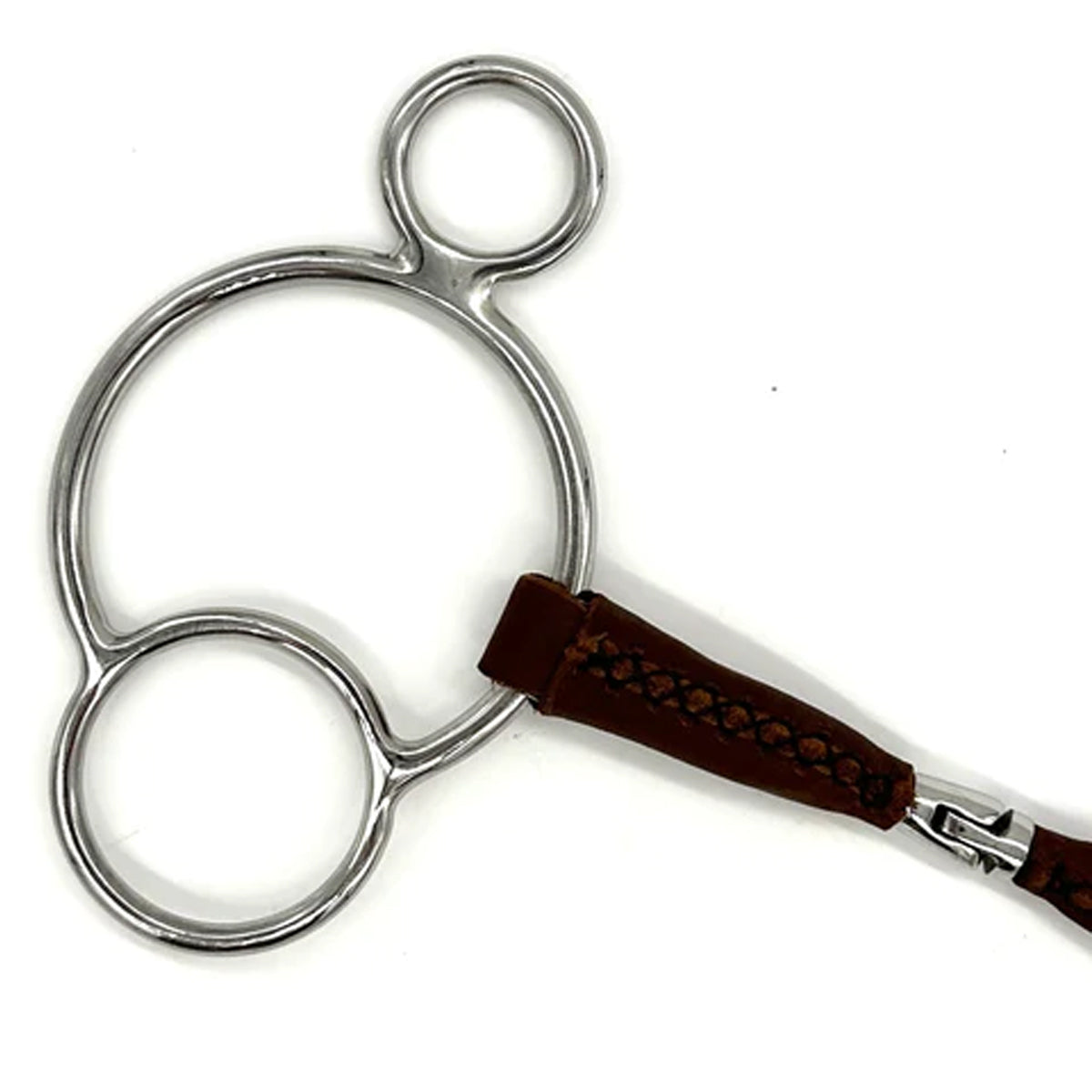 AJR Leather Hinge 2 Ring Bit - Durable Horse Bit for Western Riding, Training & Dressage - Perfect for Equestrian Sports & Horse Training Sessions