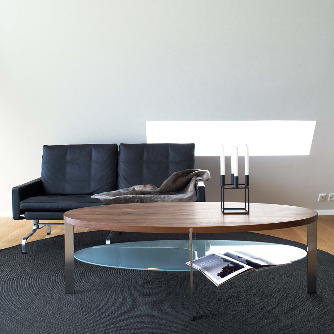 AK960/AK970/AK980 Modern Coffee Table - Mid-Century Style Wooden Living Room Table with Storage Shelf - Perfect for Small Spaces, Apartments & Home Decor