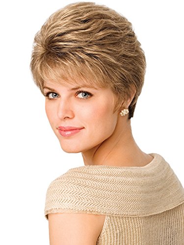 Gabor Acclaim Large Wig (G4+ Dark Chocolate Mist) - Natural Looking Synthetic Hairpiece for Women | Perfect for Cosplay, Daily Wear & Special Occasions