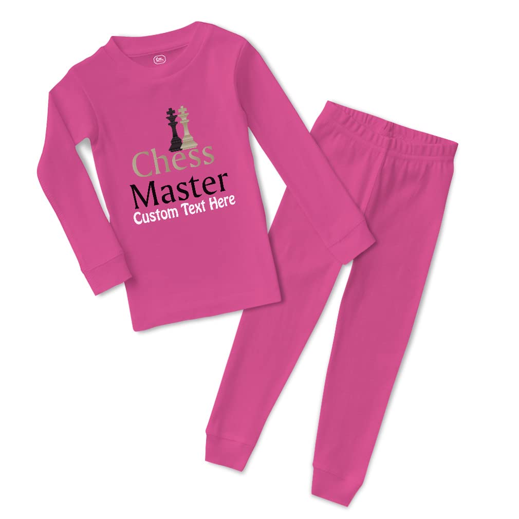 Custom Cotton Toddler Pajamas for Boys & Girls - Chess Master Sport Design, Snug Fit - Perfect for Bedtime, Playtime & Chess-Themed Events