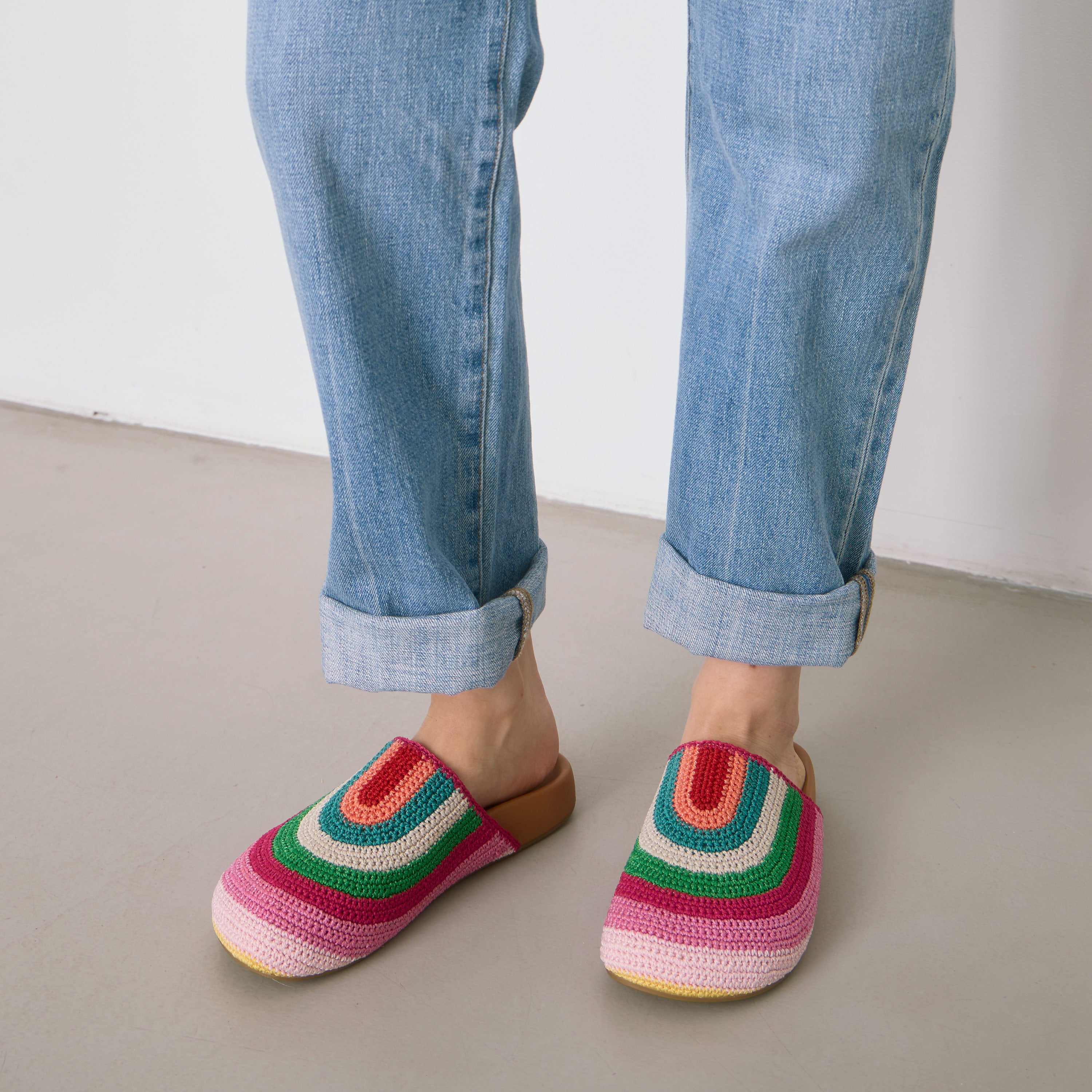 Bolinas Crochet Clogs for Women - Comfortable Handmade Summer Slide Sandals with Arch Support - Perfect for Beach, Pool, and Casual Outings