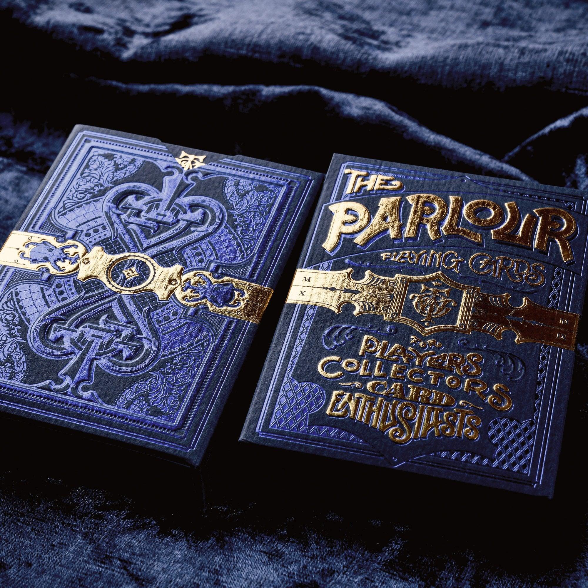 Premium Parlour Playing Cards - Blue Stockholm 17 Deck for Poker, Magic Tricks & Card Games | Elegant Design for Casino Nights, Parties & Collectors