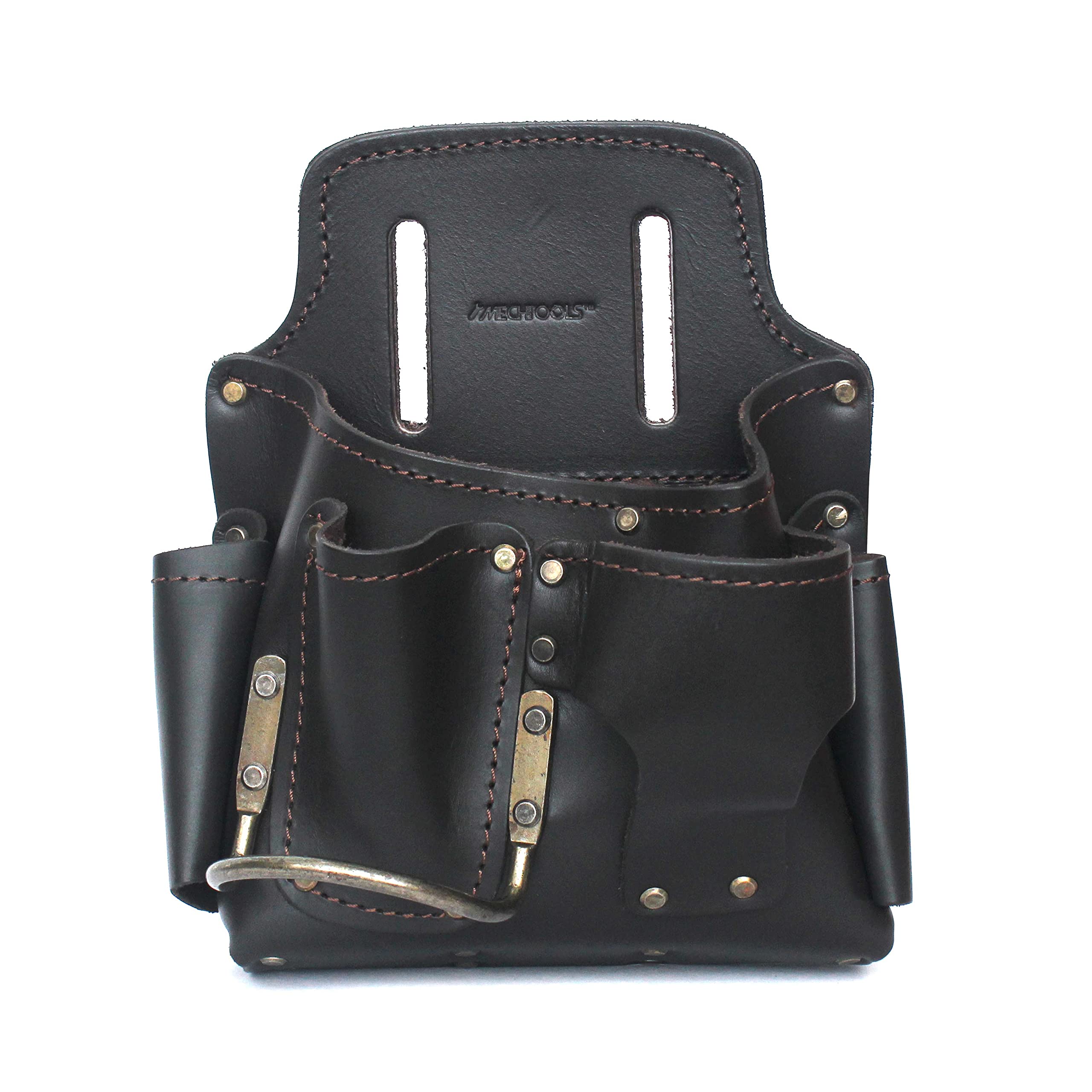 Leather Multi-Tool Pouch for Belt - Durable Left-Handed Sheath for Leatherman & Multitools - Perfect for Construction, Camping, Hiking & DIY Projects
