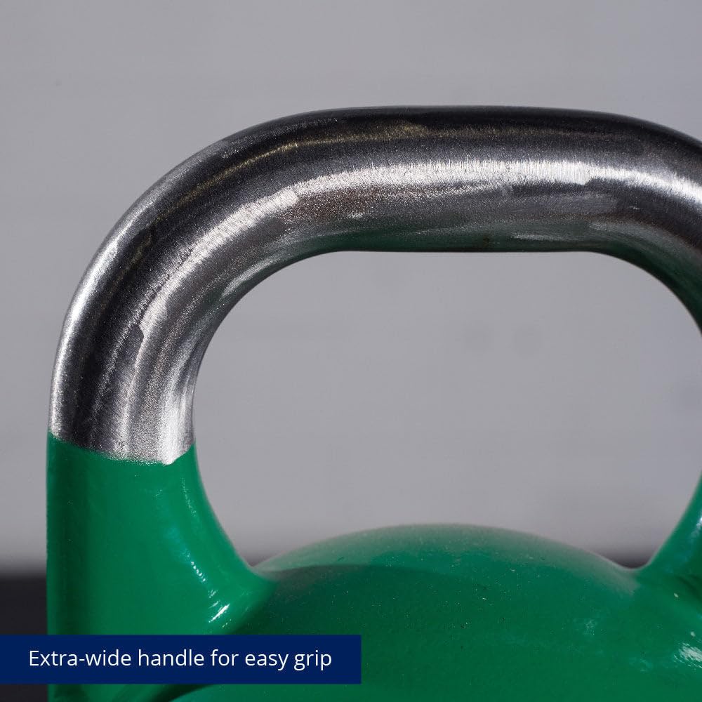Titan Fitness Competition Kettlebell - Single Piece Cast Iron, KG Markings for Weightlifting, Strength Training & Full Body Workout | Perfect for Home Gym, CrossFit & Functional Fitness Training