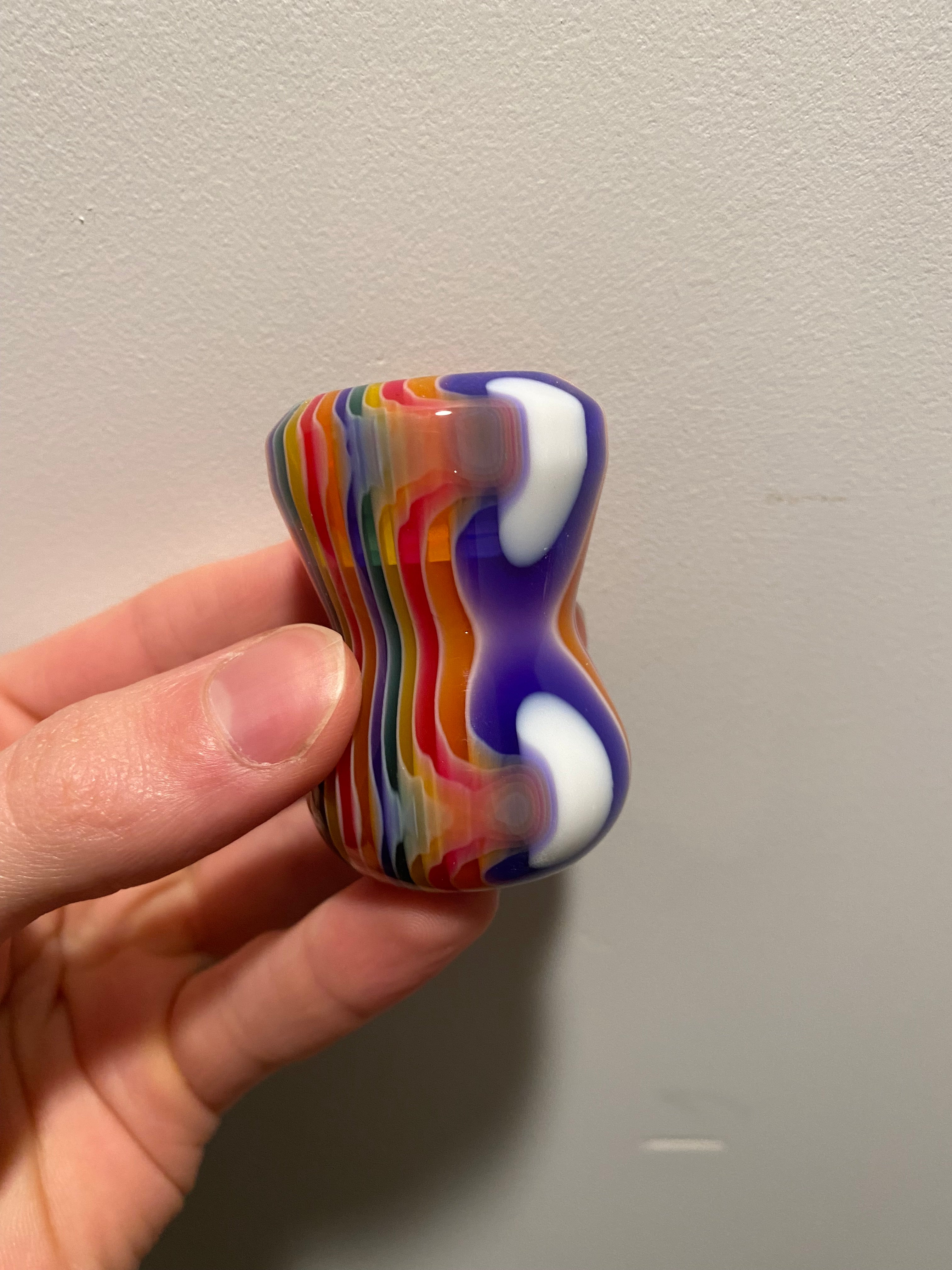 Handcrafted Candy Stripe Shaving Brush Handle - Fits 24mm & 26mm Knots - Factory Second - Perfect for Wet Shaving & Grooming Gifts