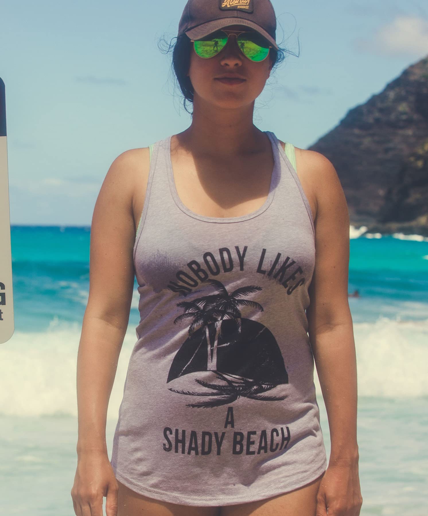 Funny Women's Sleeveless Gym Tank Top - Beach & Workout Novelty Fitness Shirt for Lifting, Running & Summer Outdoor Activities