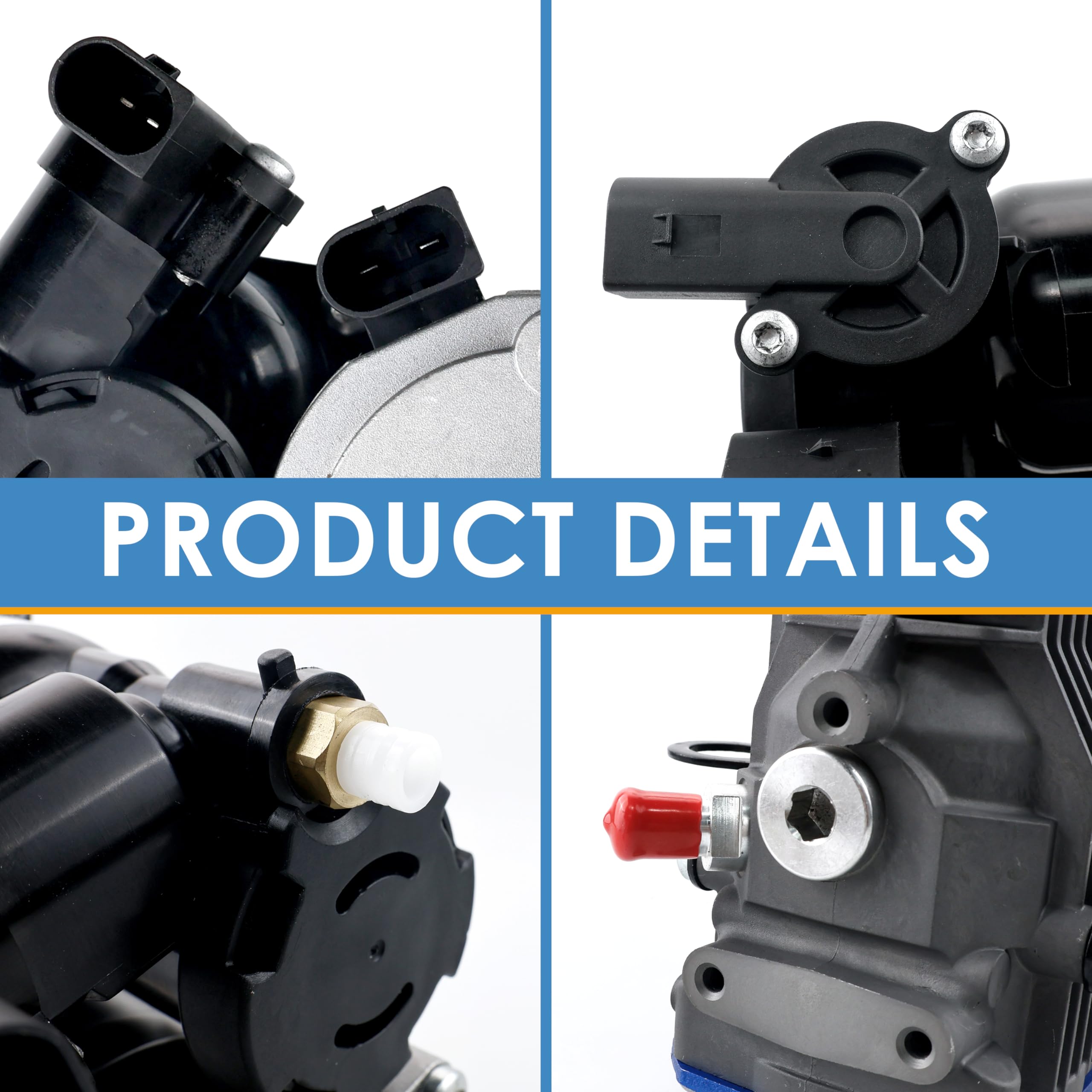 Mercedes Benz W164 X164 Air Suspension Compressor Pump Replacement (2006-2012 Models) - Compatible with GL320 GL350 GL450 GL550 ML320 ML350 ML450 ML500 ML550 ML63 AMG - OEM Part# 1643201204 1643200004 1643200304 - Perfect for Off-Roading & Luxury SUV Suspension Repair