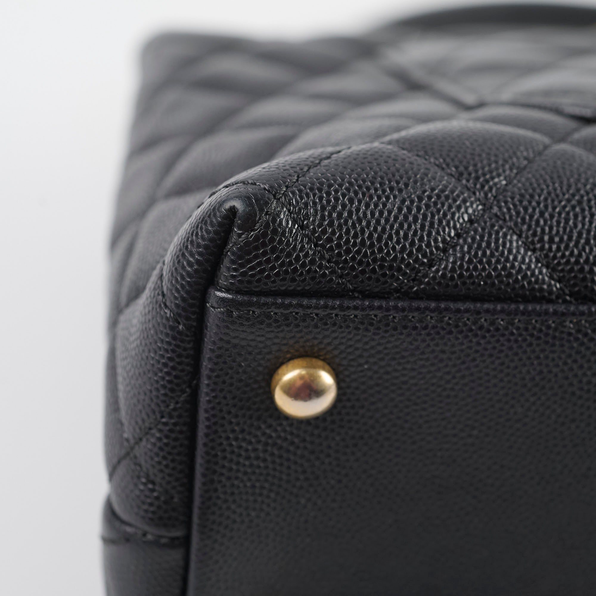 Chanel Medium Coco Handle Bag in Black Caviar Leather - Luxury Crossbody Purse for Women, Perfect for Work, Evening Events & Daily Use