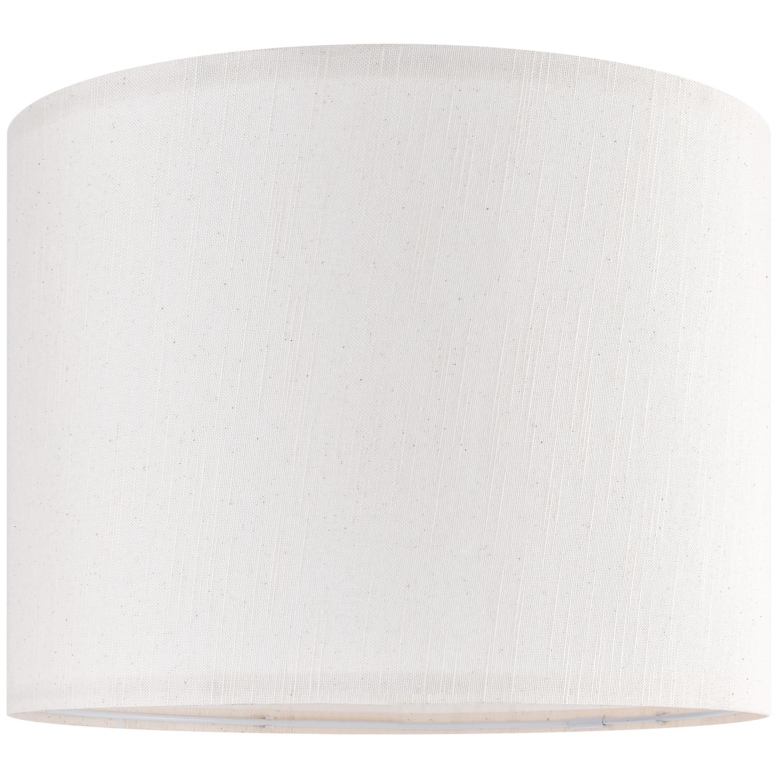 Natural Beige Bamboo Knot Linen Drum Lamp Shades Set of 2 - 16