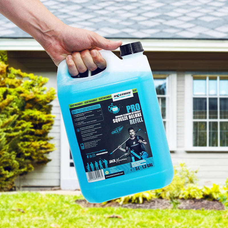 Moerman Pro Squeeze Deluxe Detergent Refill - 5 Liter for Window Cleaning, Car Wash & Floor Care | High-Performance Cleaning Solution for Home & Commercial Use