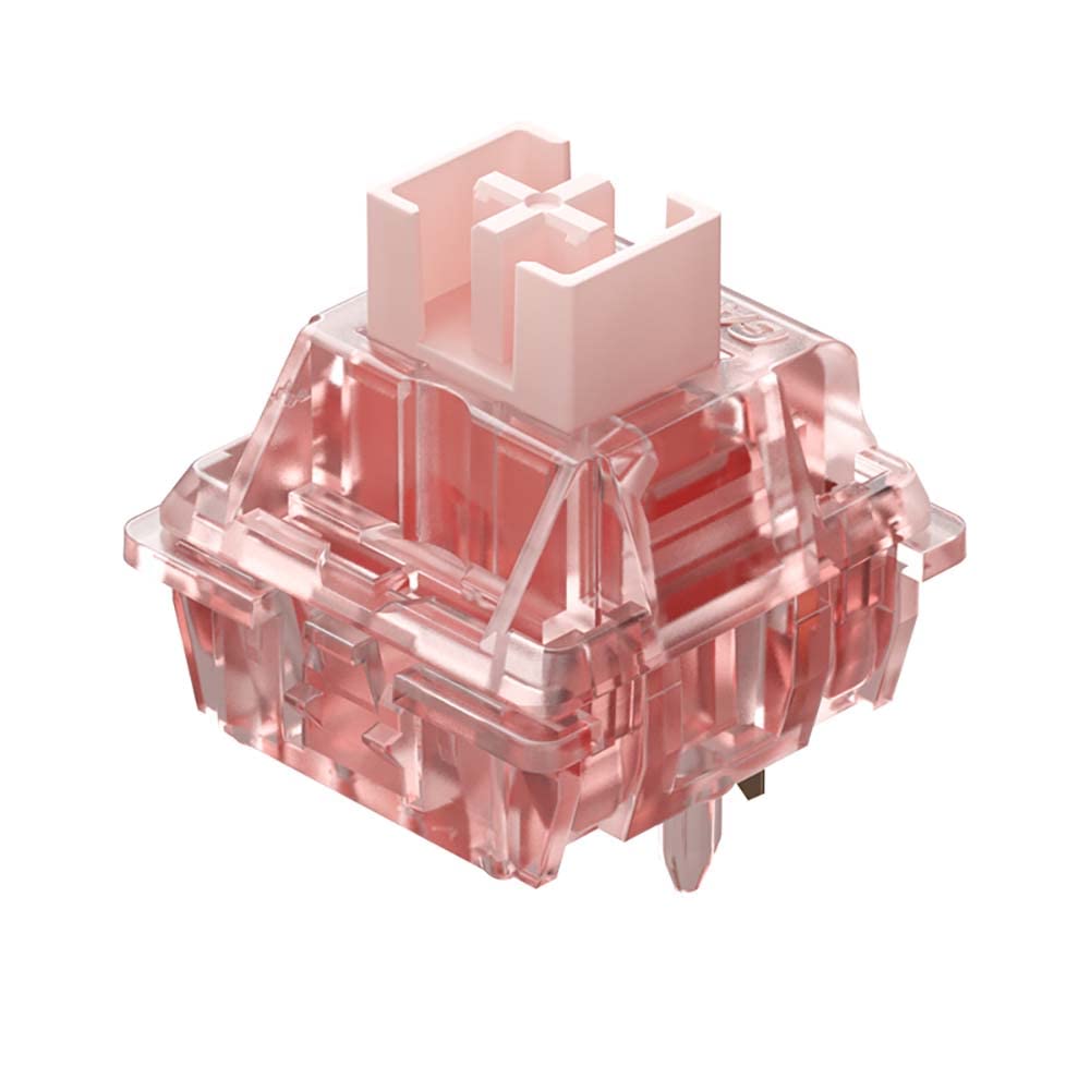 Gateron Ink V2 Black Pre-Lubed Linear Switches (108PCS) - 50g Force, 5-Pin, DIY Mechanical Keyboard Switches for Gaming & Typing - Pink Ink V2 Edition