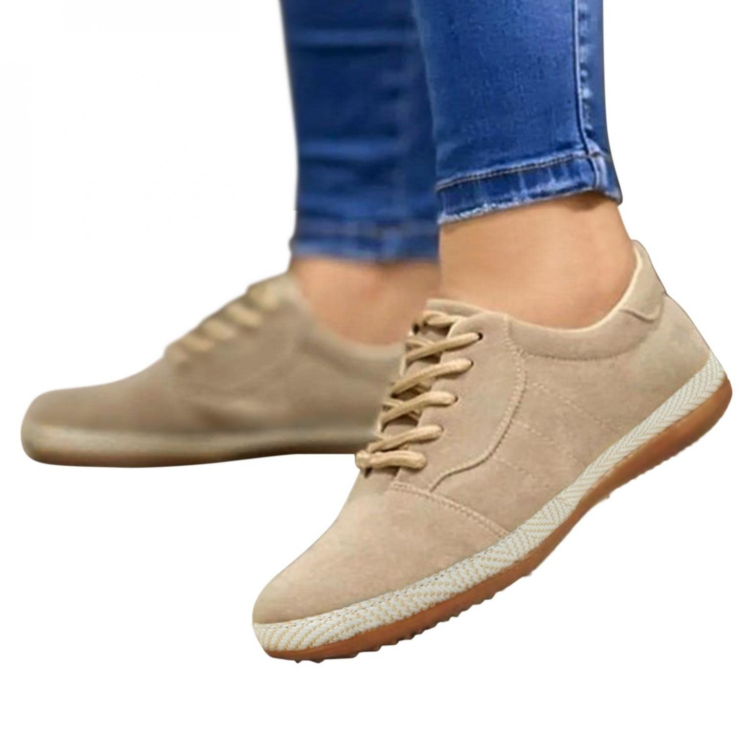 Women's White Platform Sneakers - Fashion Casual Slip-On Breathable Lightweight Running Shoes | Perfect for Gym, Workout, Jogging & Daily Wear