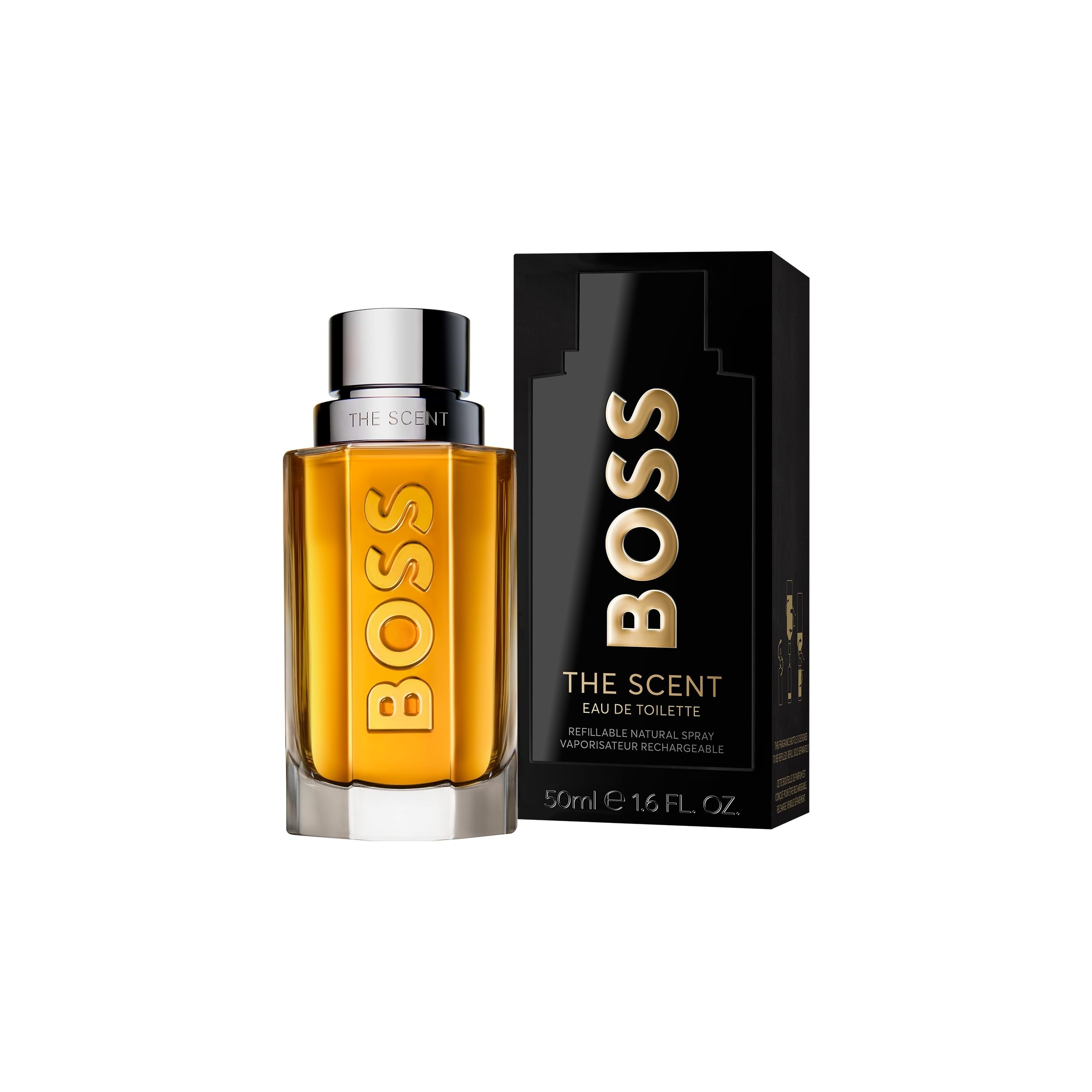 Hugo Boss The Scent Eau de Toilette for Men - Amber Cologne with Ginger, Manika Fruit & Leather Notes - Long Lasting Fragrance - Perfect for Date Night & Special Occasions