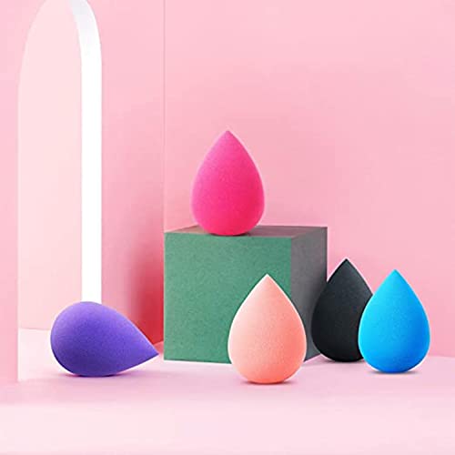 5pcs Makeup Egg Sponge Blenders - Flawless Liquid Cream & Powder Foundation Applicator, Beauty Blending Tool for Seamless Makeup Application | Perfect for Daily Use, Travel & Professional Makeup Artists