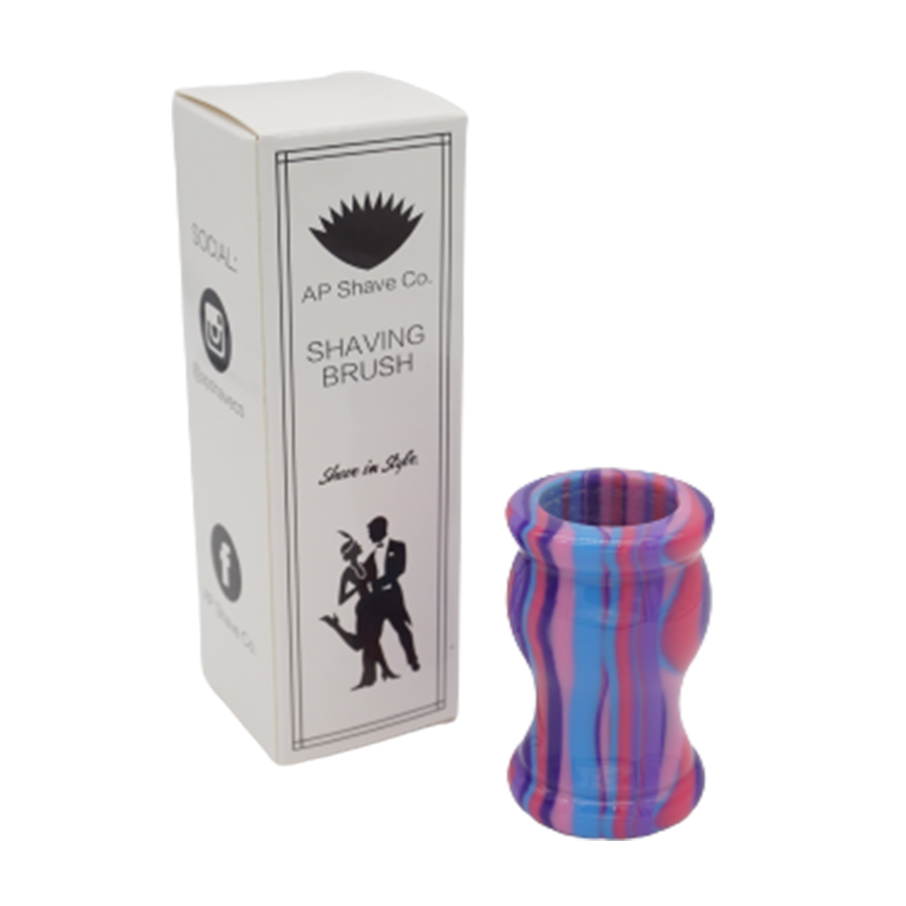 Premium Purple Haze Handmade Shaving Brush Handle - Fits 24mm & 26mm Knots - Perfect for Wet Shaving & Grooming Gifts for Men