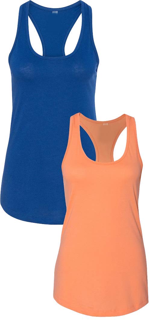 Next Level Apparel Women's Slim Fit Racerback Tank Top - Soft & Breathable Cotton Blend Yoga Shirt for Workouts, Running & Pilates | Lightweight Moisture-Wicking Activewear for Gym, Summer & Everyday Wear | Perfect for Layering, Casual Outfits & Comfortable Daily Use | Great for Yoga Studios, Outdoor Workouts & Travel Essentials | Ideal for Fitness Classes, Beach Cover-Ups & Lounge Wear