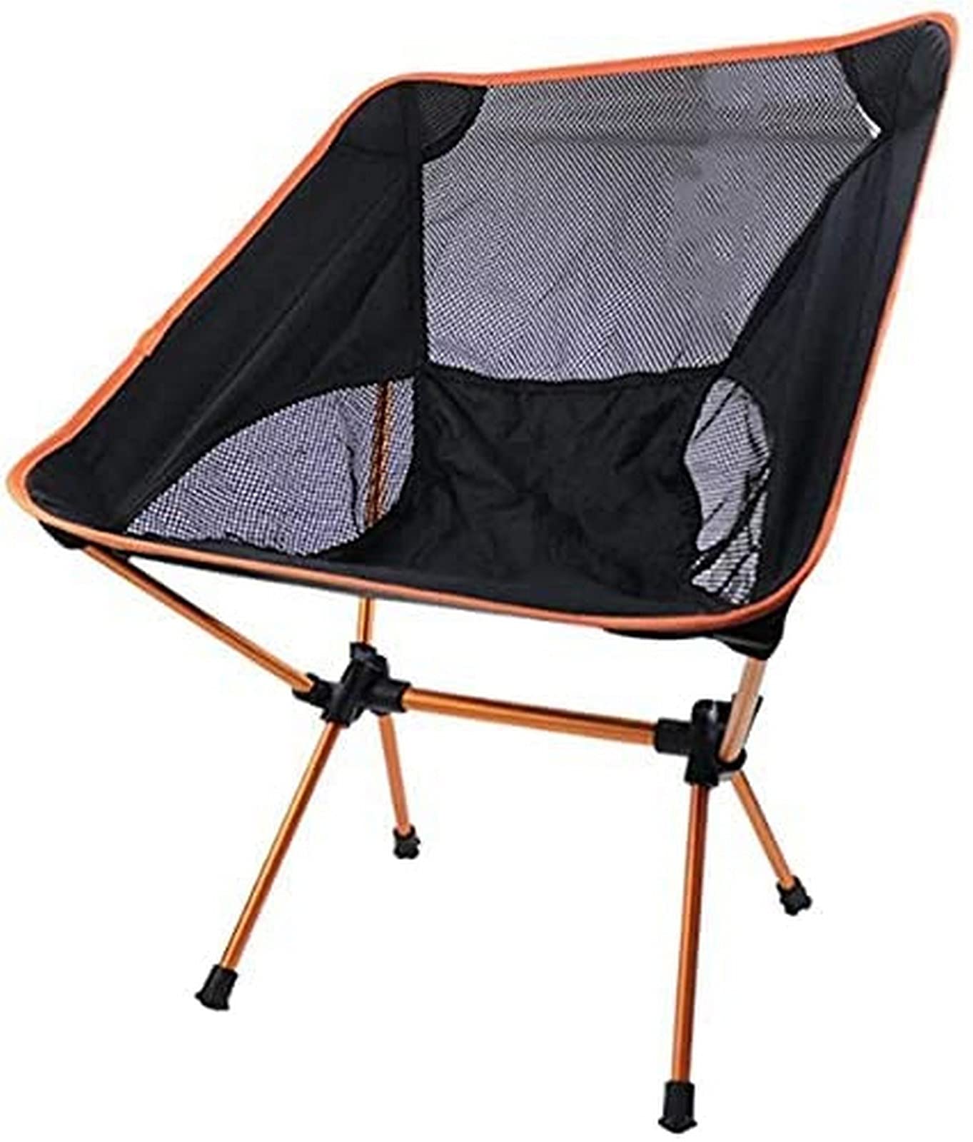 **Portable Folding Sun Lounger Chair for Camping, Beach, Garden & Outdoor - Lightweight with Carry Bag - Perfect for Relaxing, Fishing & Travel (Orange)**