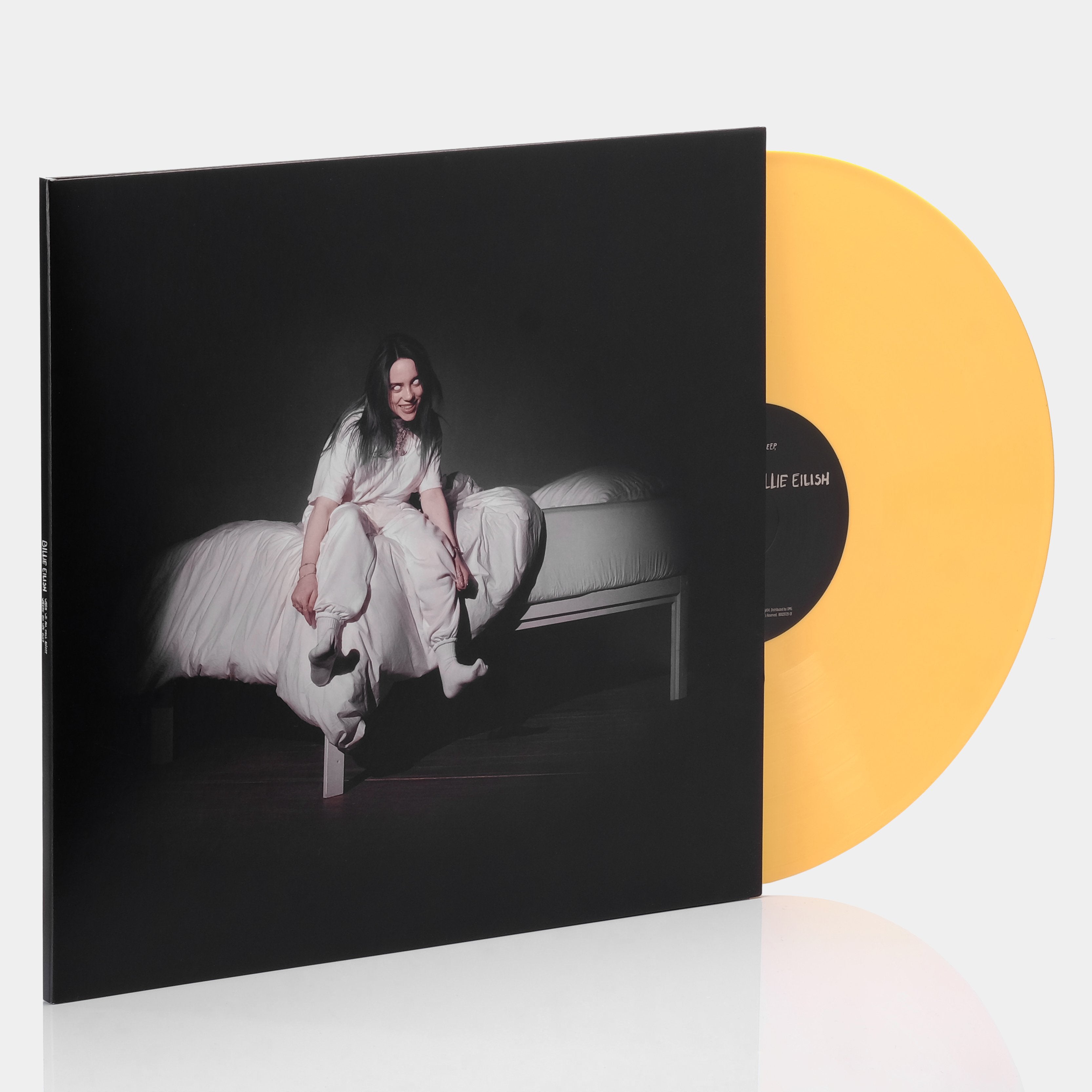 Billie Eilish - When We Fall Asleep, Where Do We Go? Limited Edition Pale Yellow Vinyl LP Record - Perfect for Music Collectors & Vinyl Enthusiasts