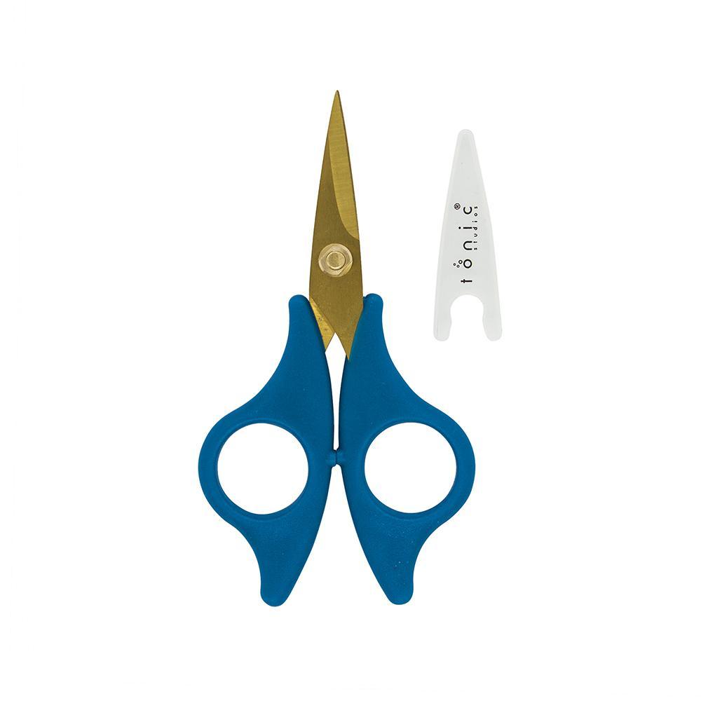 Tonic Studios Titanium Fine Control Craft Scissors 101e - Precision Cutting for Paper, Fabric & DIY Crafts | Ideal for Sewing, Scrapbooking & Card Making
