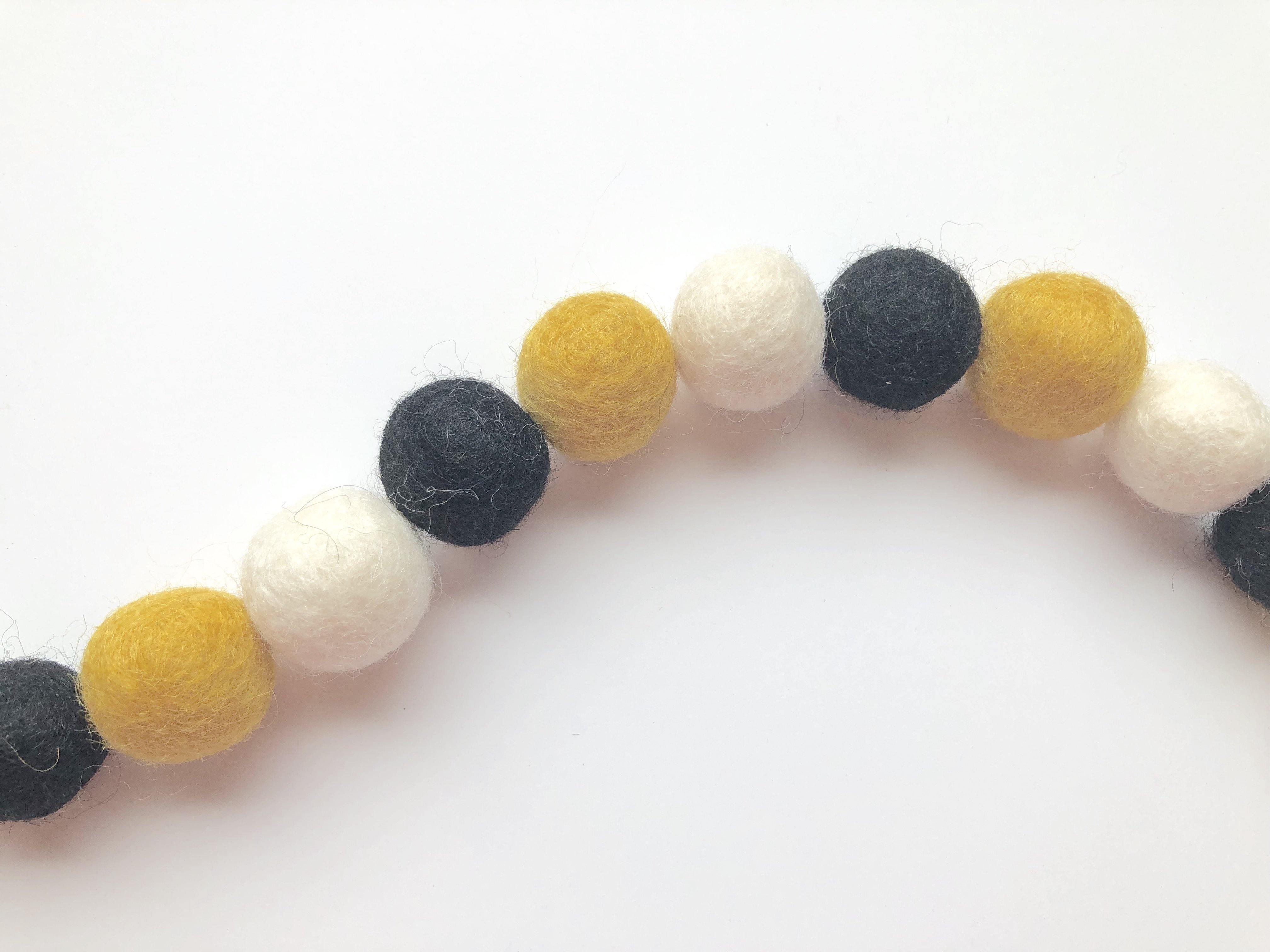 Bumble Bee Inspired Garland - Honeycomb Bee Themed Party Decor for Baby Showers, Birthday Parties & Spring Celebrations