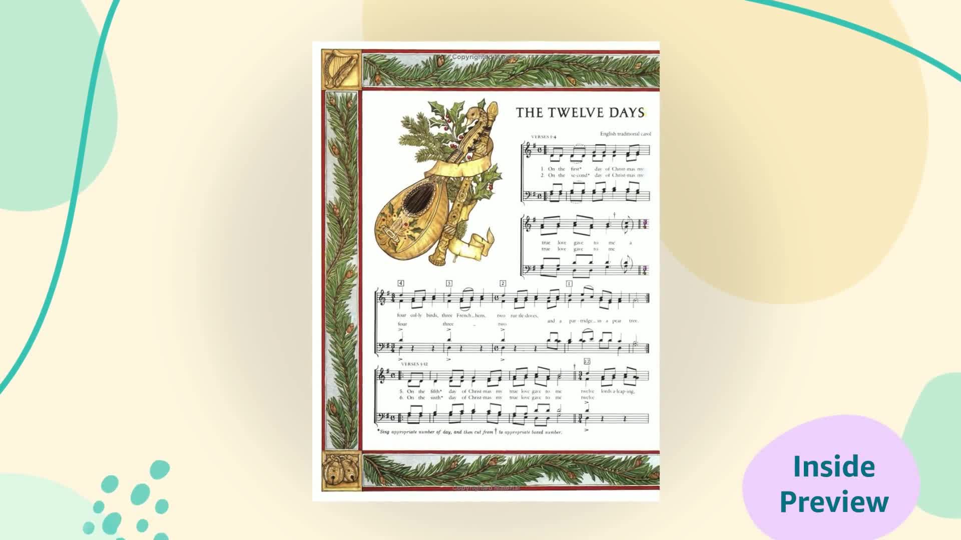 12 Days of Christmas Ornament Set - Festive Holiday Decor for Home, Tree & Office | Perfect Christmas Gift & Party Decoration