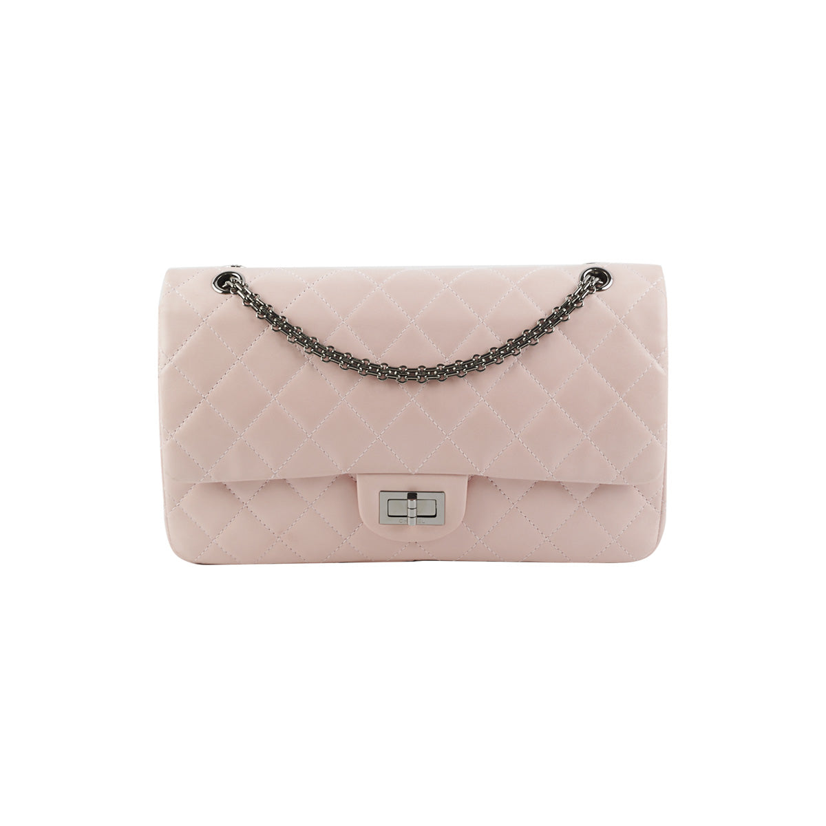 Authentic Chanel 2.55 Reissue 227 Lambskin Leather Handbag in Pink - Luxury Crossbody Bag for Women, Perfect for Date Night & Special Occasions