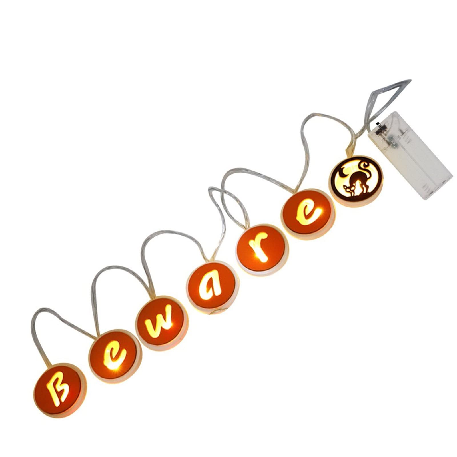 Halloween LED String Lights - Pumpkin & Skull Decor for Home, Garden, Party | Spooky Bar Supplies & Women's Party Decorations | Perfect for Halloween Parties, Outdoor Decor & Themed Events