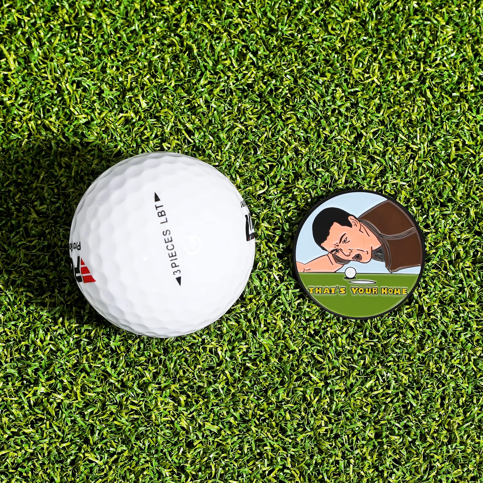 **Magnetic Golf Ball Marker with Hat Clip - Funny & Unique Golf Accessories for Men & Women - Perfect Gift for Golf Lovers - Ideal for Tournaments, Practice & Casual Play**