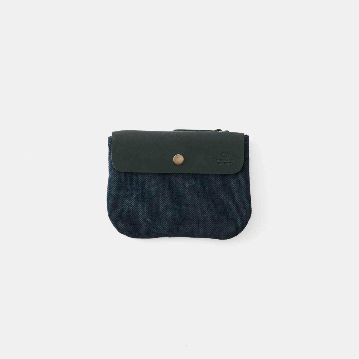 TRAVELER'S COMPANY Traveler's Factory Canvas Pouch SS Size - Blue | Compact Travel Organizer for Passport, Wallet & Accessories | Perfect for Daily Commute & Weekend Getaways