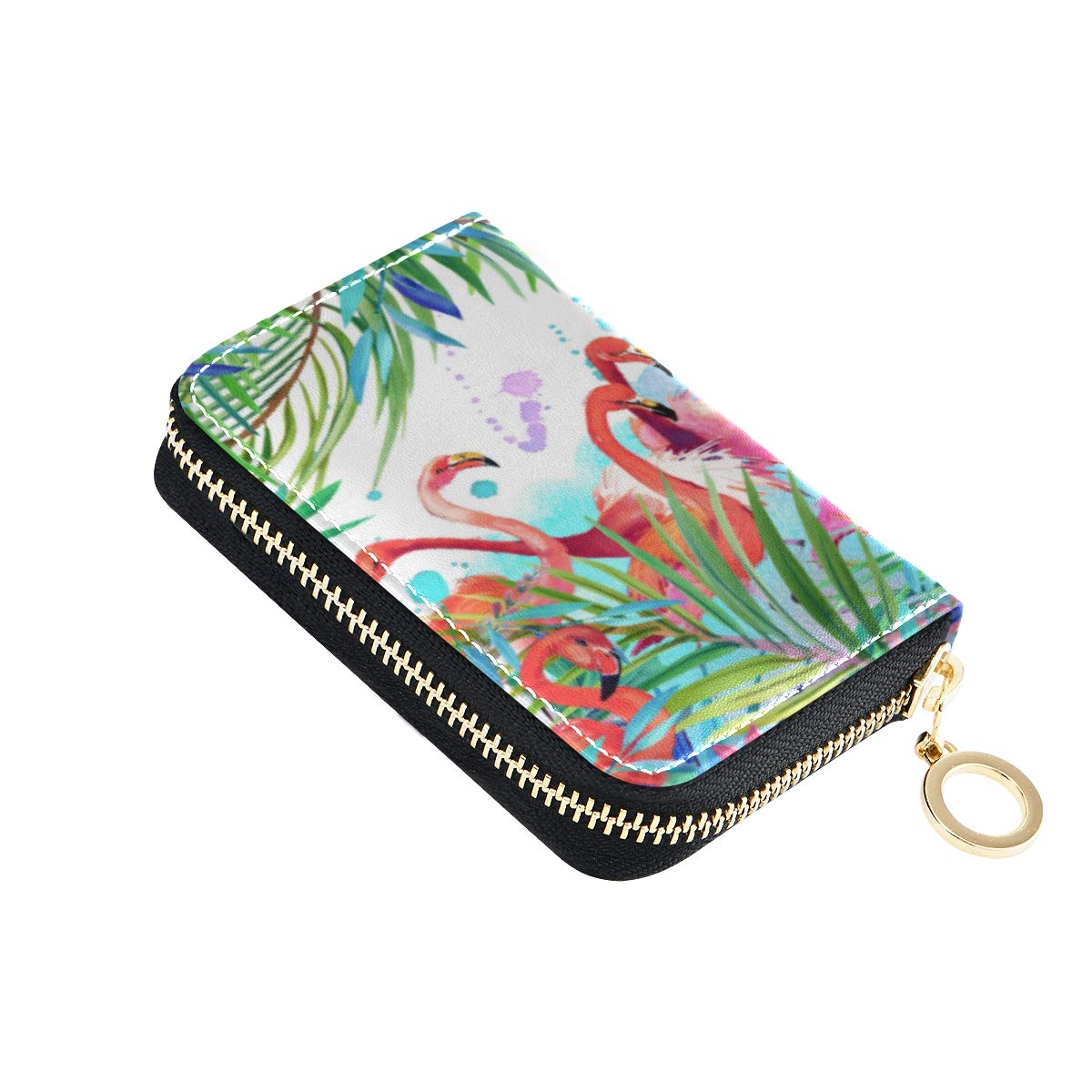 MOYYO RFID Blocking Leather Credit Card Holder - Stylish Zipper Wallet for Women & Girls - Perfect for Travel, Shopping & Everyday Use
