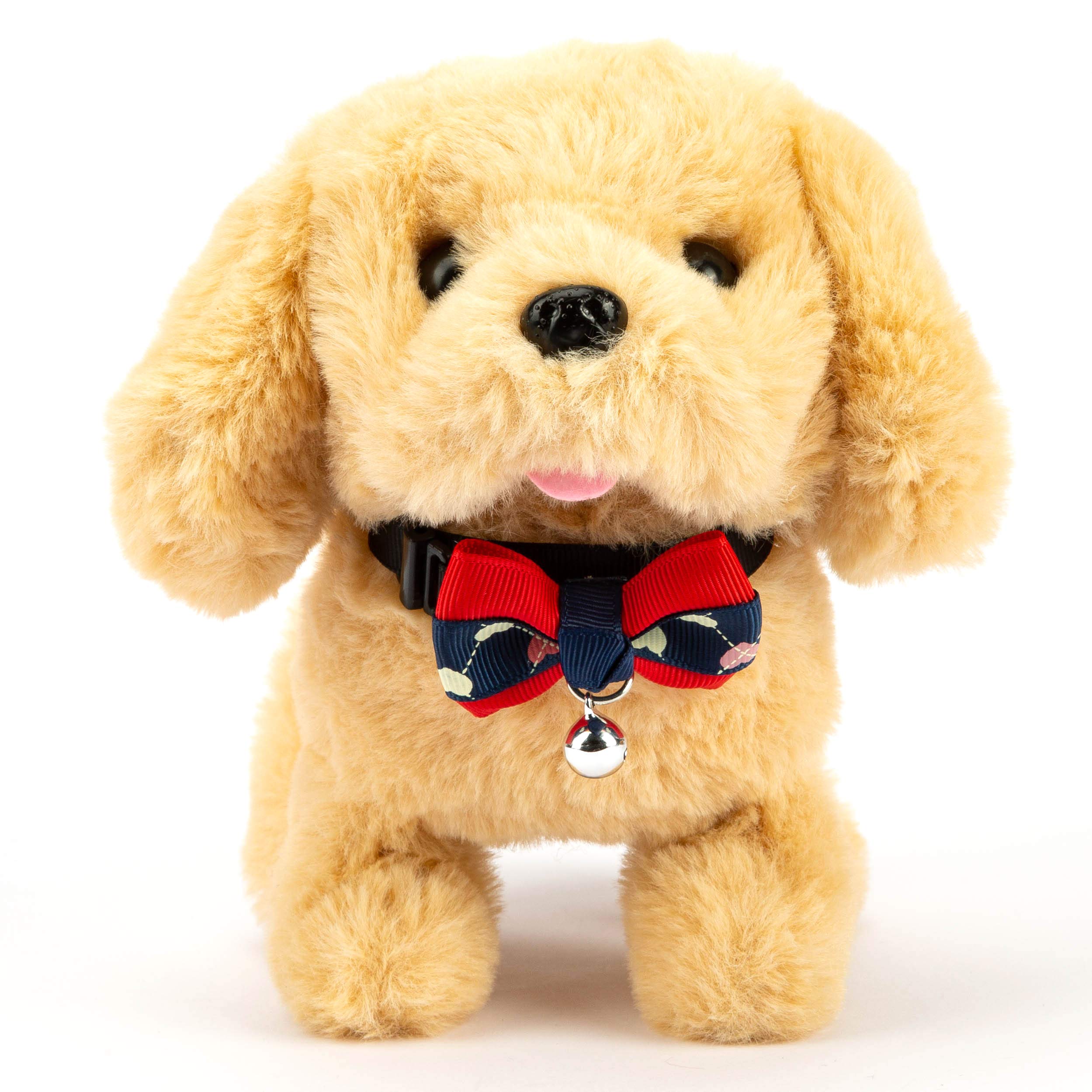 Interactive Plush Dog Toy - Realistic Walking & Barking Electronic Pet, 7