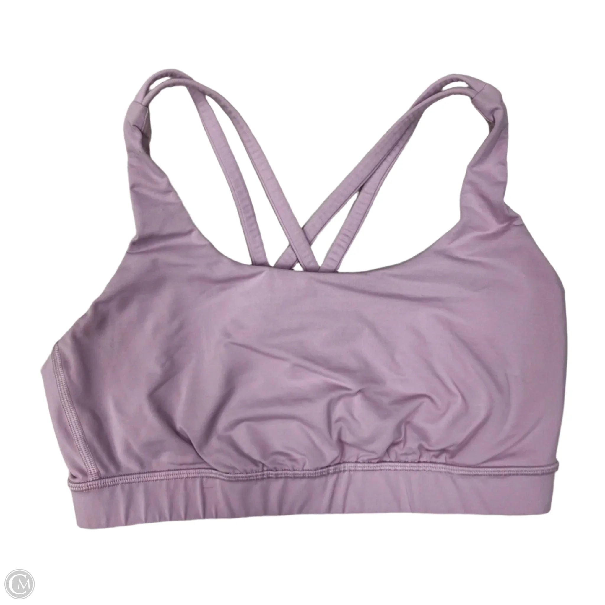 Lululemon Purple Medium Athletic Sports Bra - High Support Workout Top for Running, Yoga & Gym