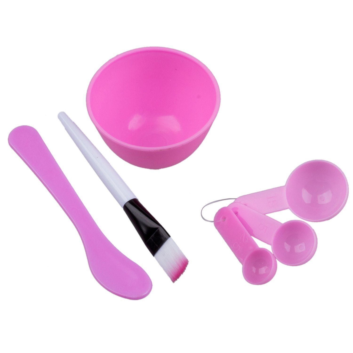 Aishu Professional Facial Bleach Face Mask Mixing Bowl Set - Pink Spa Tools for Skin Lightening & Brightening | Perfect for Salon, Spa & At-Home Skincare Treatments