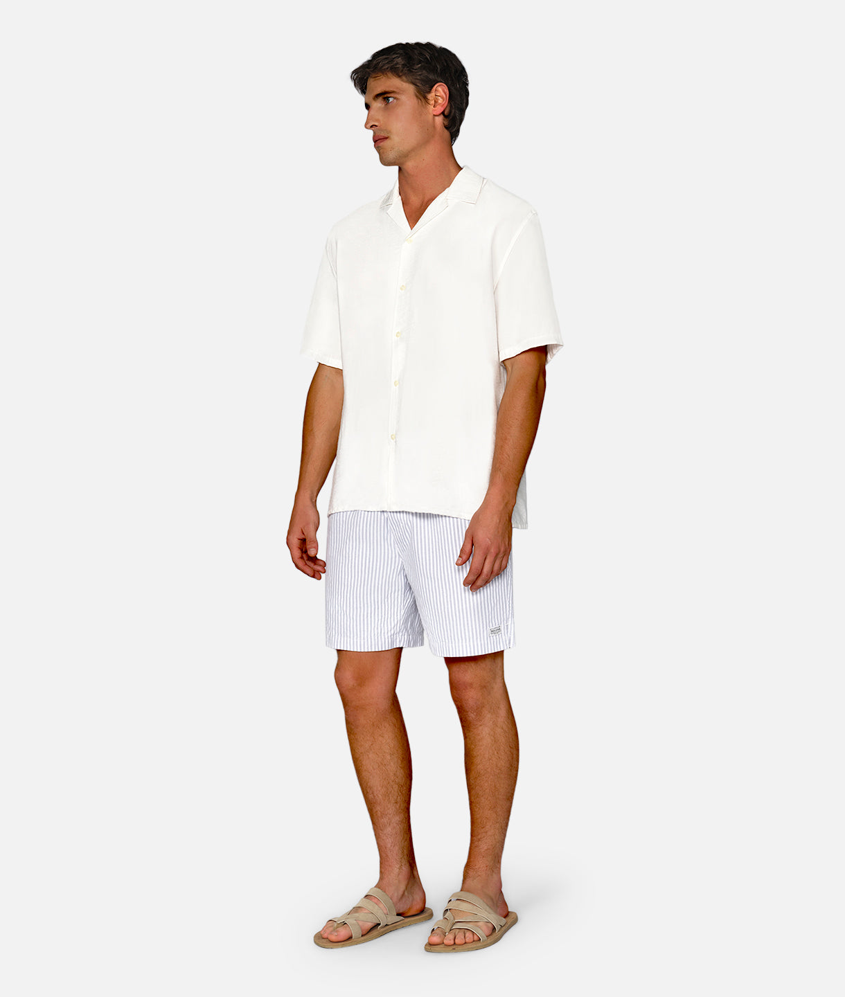 Southwest Shorts for Men - Light Blue & White Casual Summer Shorts | Perfect for Beach, Hiking & Outdoor Activities