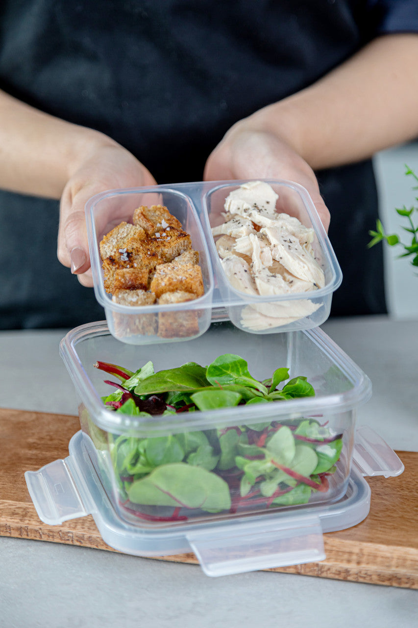 MasterClass Eco-Friendly Snap Containers - Airtight Food Storage Set (Various Sizes) for Kitchen, Pantry & Meal Prep Organization